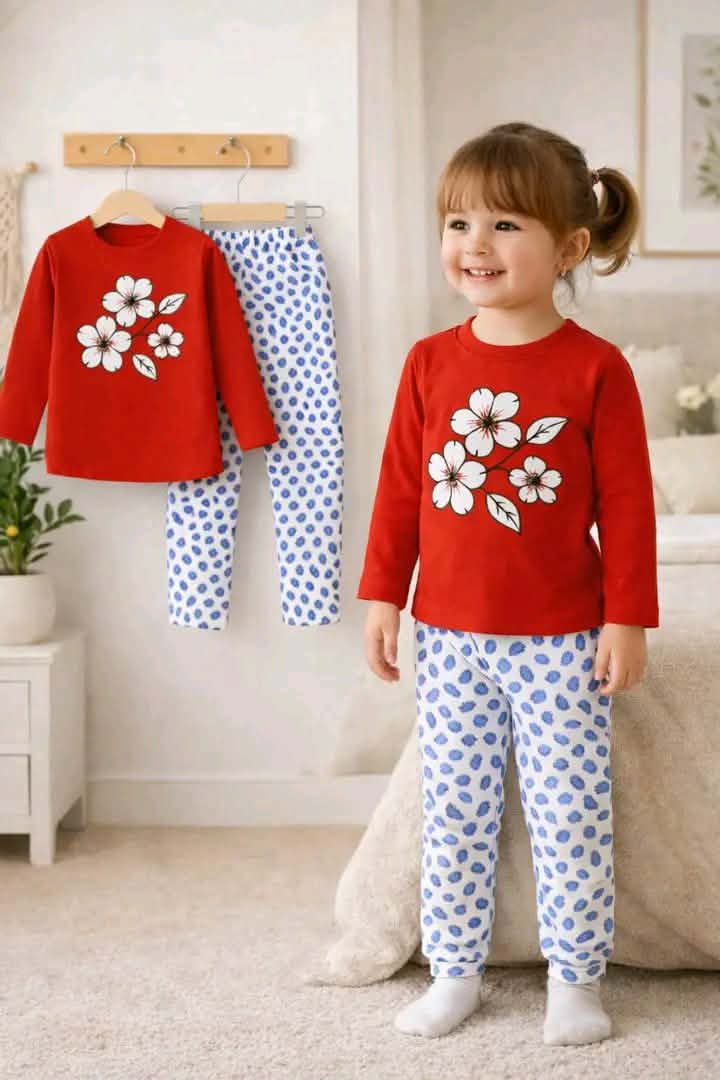 ৩ - ১২ বছর মেয়ে বাচ্চাদের টি-শার্ট সেট - Image 6