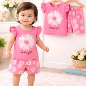 ৩ মাস – ৬ বছর বয়সী বাচ্চার  টি-শার্ট সেট
