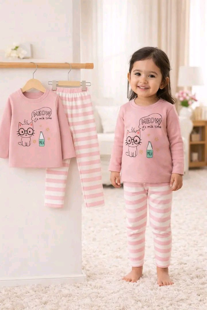 ৩ - ১২ বছর মেয়ে বাচ্চাদের টি-শার্ট সেট - Image 10